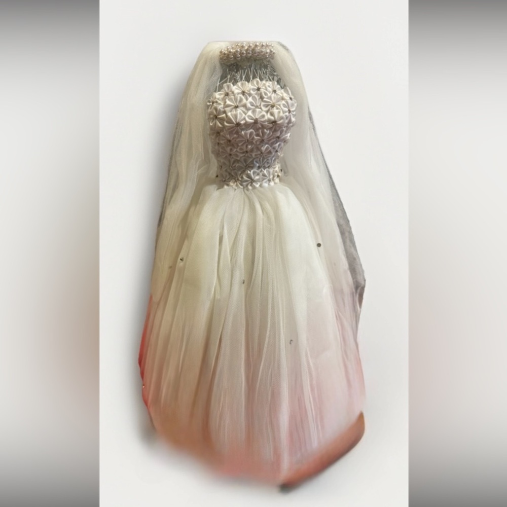 White embellished Bridal Forms a set of 5